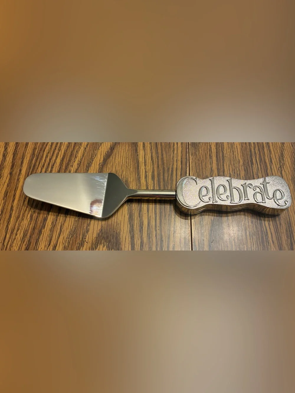 Celebrate Cake Server - Silver Stainless Steel